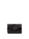 Saint Laurent `cassandre` Chain Pouch In Black