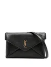 Saint Laurent Cassandre Chain Pouch In Lambskin Bags In Black