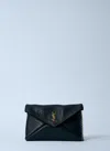 Saint Laurent Cassandre Chain Wallet In Black