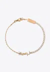 Saint Laurent Cassandre Charm Bracelet In Gold