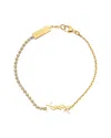 Saint Laurent Cassandre Charm Bracelet In Gold