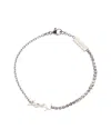 Saint Laurent Cassandre Charm Bracelet In Metallic