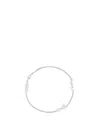 Saint Laurent Opyum Crystal-embellished Logo Bracelet In Silver