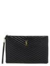 Saint Laurent Cassandre Clutch Black In Black
