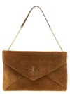 Saint Laurent Cassandre Clutch Brown In Gold