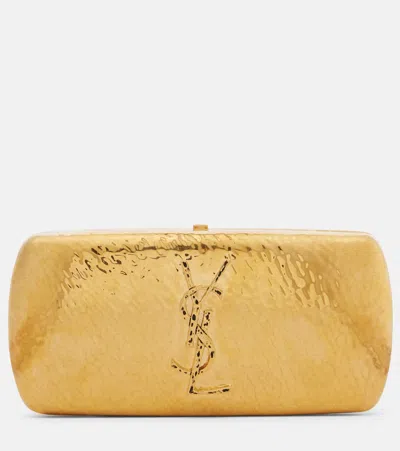 Saint Laurent Cassandre Clutch In Gold