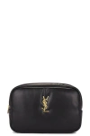 Saint Laurent Cassandre Cosmetic Pouch In Noir