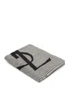 Saint Laurent Cassandre Cotton Beach Towel Swimwear Beige In Multi
