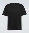 SAINT LAURENT CASSANDRE COTTON-BLEND PIQUÉ T-SHIRT