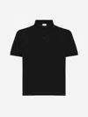Saint Laurent Shirt With Polo Collar And Short Sleeves In Black