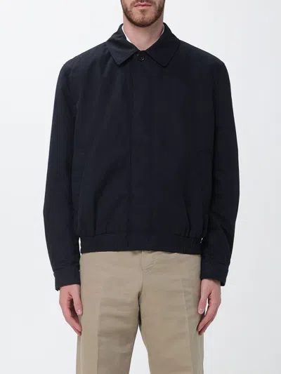 Saint Laurent Cassandre Cotton Overshirt In Blue