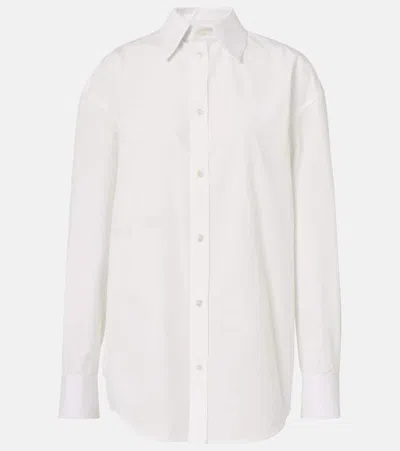 SAINT LAURENT CASSANDRE COTTON POPLIN SHIRT