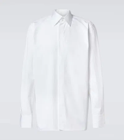 SAINT LAURENT CASSANDRE COTTON POPLIN SHIRT