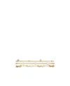 Saint Laurent Brass Multi-chain Bracelet In Yellow