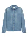 Saint Laurent Casual Shirt Cassandre Men In Blue