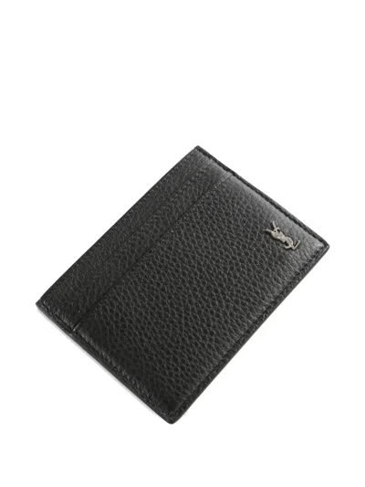 Saint Laurent Cassandre-detail Card Holder In White