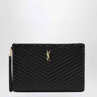 Saint Laurent Cassandre Document Holder In Black
