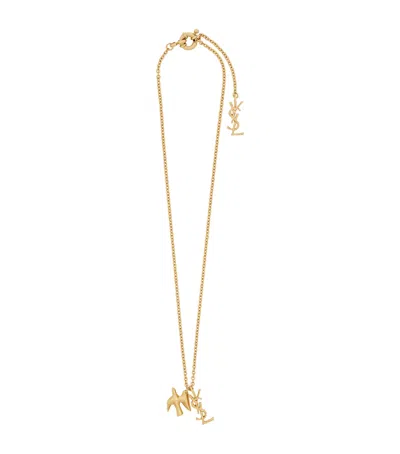Saint Laurent Cassandre Dove Bracelet In Yellow