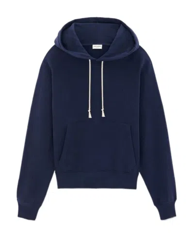 SAINT LAURENT SAINT LAURENT CASSANDRE DRAWSTRING HOODIE