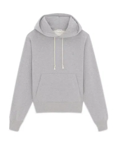SAINT LAURENT SAINT LAURENT CASSANDRE DRAWSTRING HOODIE