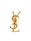Saint Laurent Hammered Metal Cassandre Single Earring Accessories