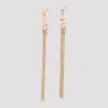 Saint Laurent Cassandre Tassel Pendant Earrings