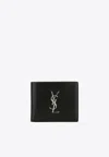 Saint Laurent Black Leather Wallets In Black