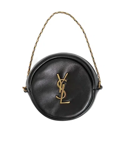 Saint Laurent Cassandre-embellished Mini Bag In Black | ModeSens