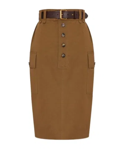 SAINT LAURENT SAINT LAURENT CASSANDRE PENCIL SKIRT