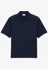 Saint Laurent Cassandre Polo Shirt In Blue