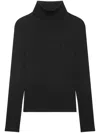 Saint Laurent Rollkragenpullover Mit Cassandre-stickerei In Black