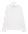 Saint Laurent Cassandre-embroidered Shirt In White