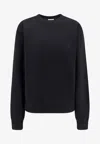 Saint Laurent Certified Cotton Sweatshirt With Cassandre Embroidery In Black