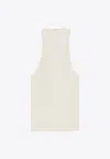Saint Laurent Tank Top In White