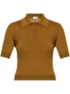 Saint Laurent Poloshirt Mit Cassandre-stickerei In Gold
