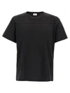 Saint Laurent 'cassandre' Embroidery T-shirt In Black