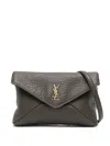 Saint Laurent Cassandre Envelope Bag In Green
