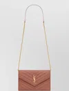 Saint Laurent Leather Envelope Chain Wallet