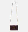 Saint Laurent Cassandre Envelope Leather Wallet On Chain