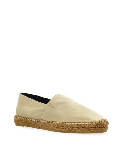 Saint Laurent Cassandre Espadrille Flat In Brown