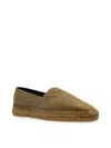 Saint Laurent Cassandre Ysl Logo Espadrilles In Green