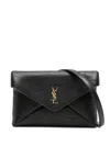 Saint Laurent Cassandre Flap Cross Body Bag In Black