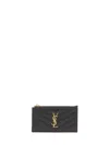 Saint Laurent Cassandre Fragments Cardholder In Black