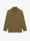 Saint Laurent Overshirt In Green
