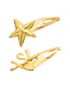 Saint Laurent Cassandre Hair Clips (set Of Two)