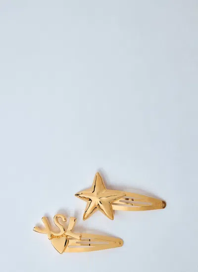 SAINT LAURENT CASSANDRE HAIR CLIPS