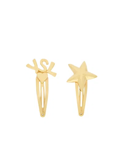 SAINT LAURENT SAINT LAURENT CASSANDRE HAIR CLIPS