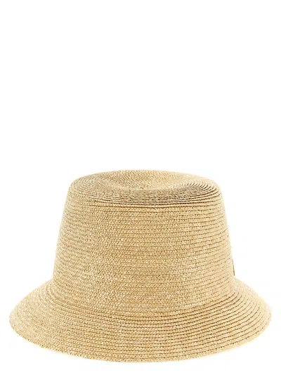 Saint Laurent Cassandre Hats Beige In Neutral