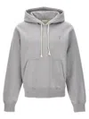 Saint Laurent Grey Hoodie With Cassandre Embroidery In Cotton Woman In Gray