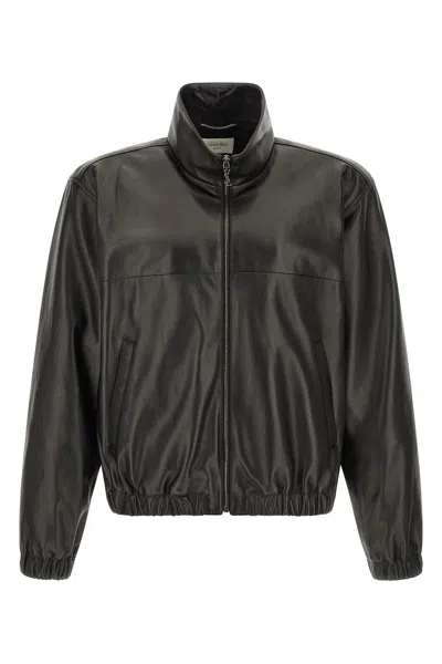 Saint Laurent Lamb Leather Jacket In Black
